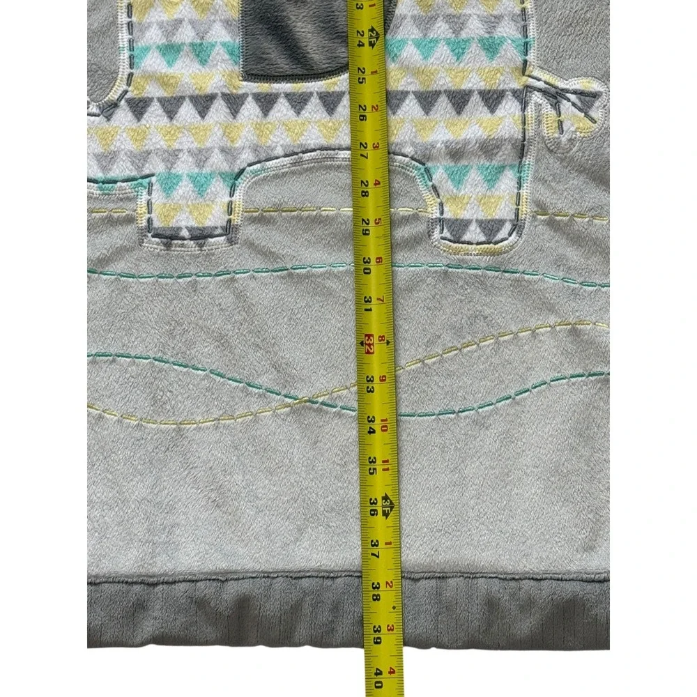 Koala Baby Elephant Bird Plush Sherpa Blanket Gray Yellow‎ 5F62996 30x40